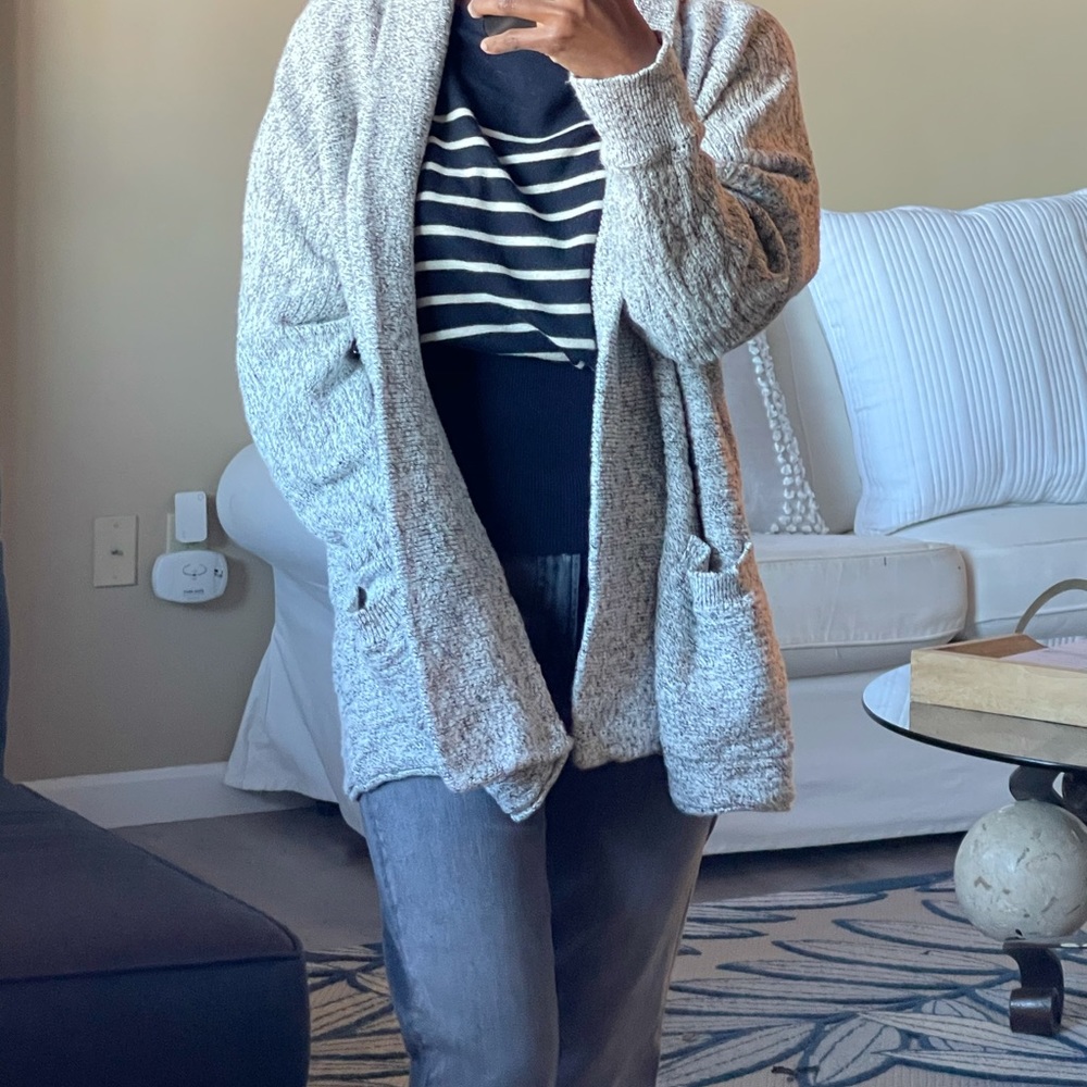 Madewell Women’s Harbor Cardigan in Marled Canvas Size Medium.